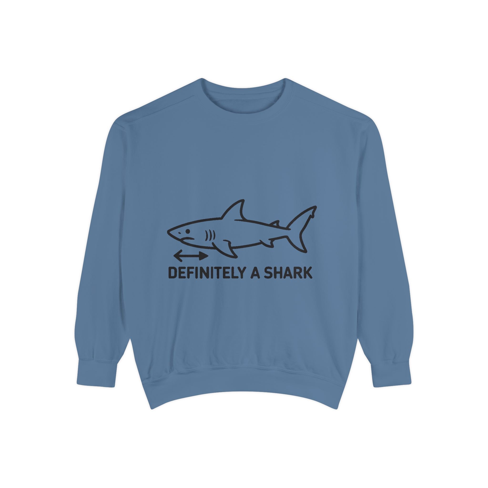 Definitely A Shark Diagram Sweatshirt, Funny Meme Crewneck, Deadpan Textbook Diagram Shirt, Shark Lover Gift, Sarcastic Sweatshirt