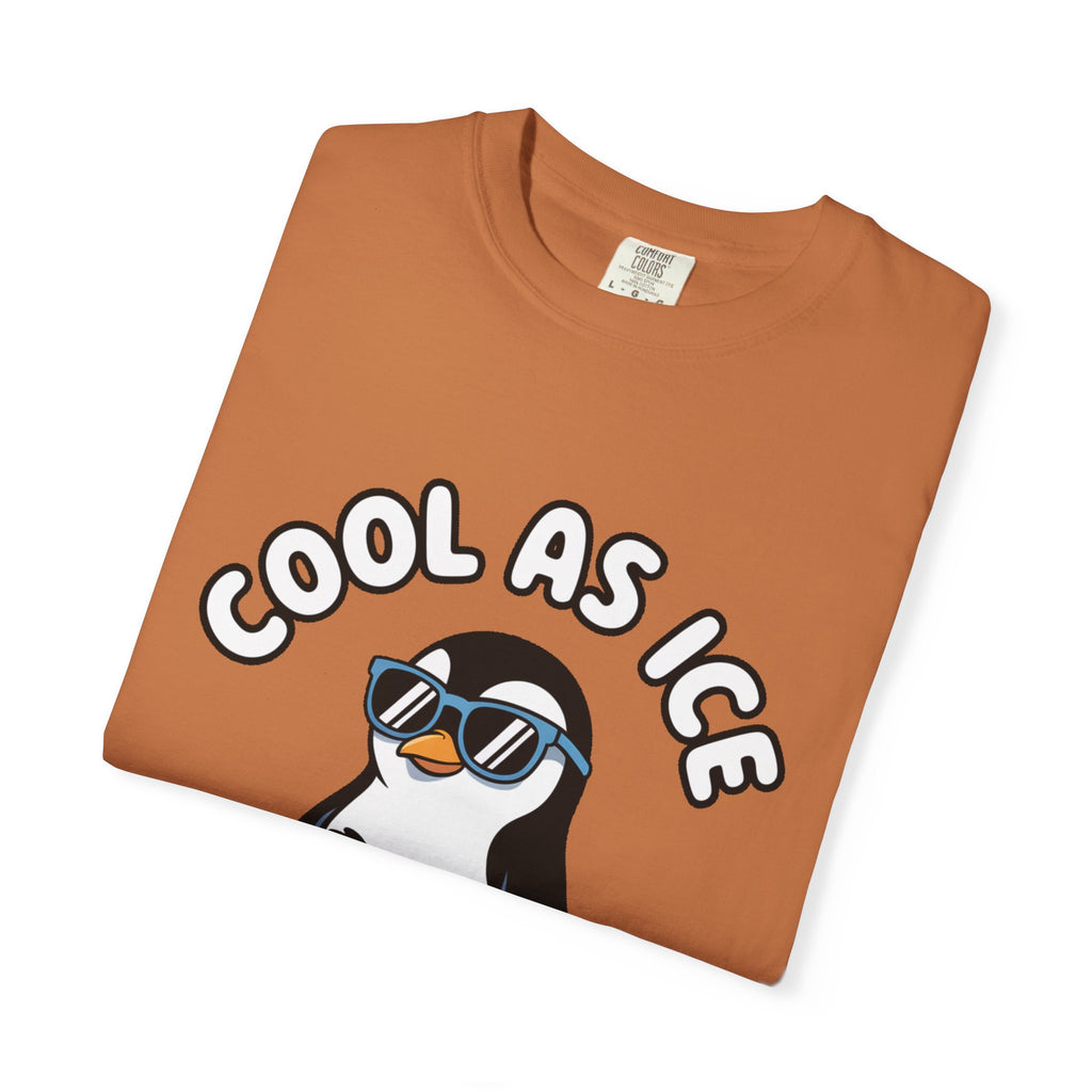 Cool As Ice Penguin Shirt, Funny Sunglasses Penguin T-Shirt, Cute Winter Animal Tee, Ice Block Bird Lover Gift