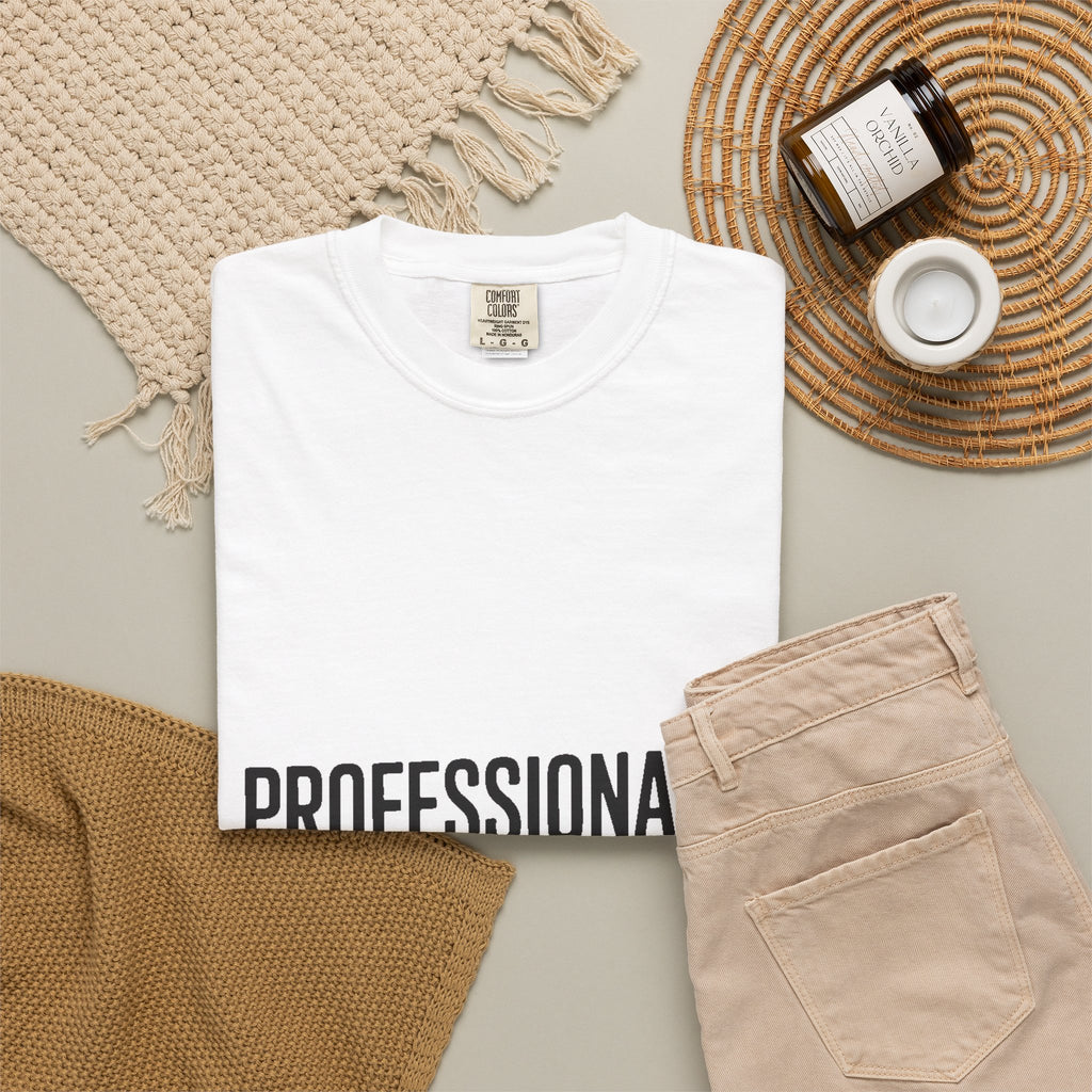 Professionally Awkward Shirt, Funny Sarcastic T-Shirt, Bold Typography Tee, Office Humor Gift, Introvert Coworker Shirt