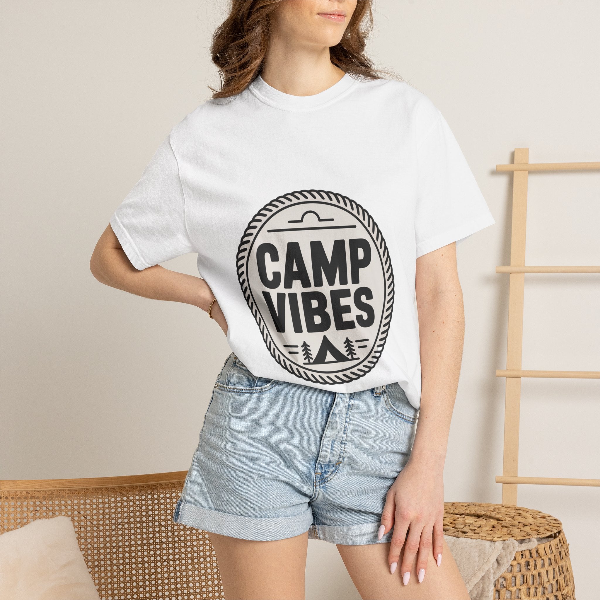 Coin Badge Camp Vibes T-Shirt