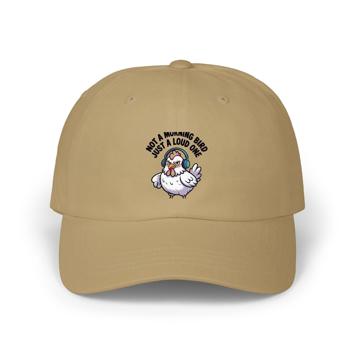 Not A Morning Bird Dad Hat, Funny Chicken Cap, Grumpy Chicken Embroidered Hat, Sarcastic Bird Lover Gift, Not A Morning Person Cap