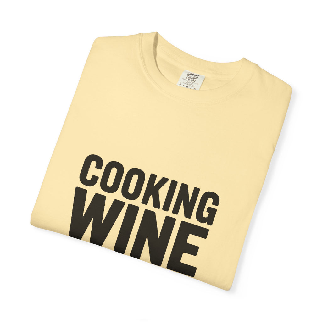 Cooking Wine Still Counts Shirt, Funny Wine Lover T-Shirt, Sarcastic Kitchen Quote Tee, Gift for Wine Drinkers