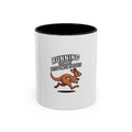 Running From My Responsibilities Mug, Funny Kangaroo Coffee Mug, Cute Cartoon Animal Gift, Sarcastic Adulting Mug for Procrastinators