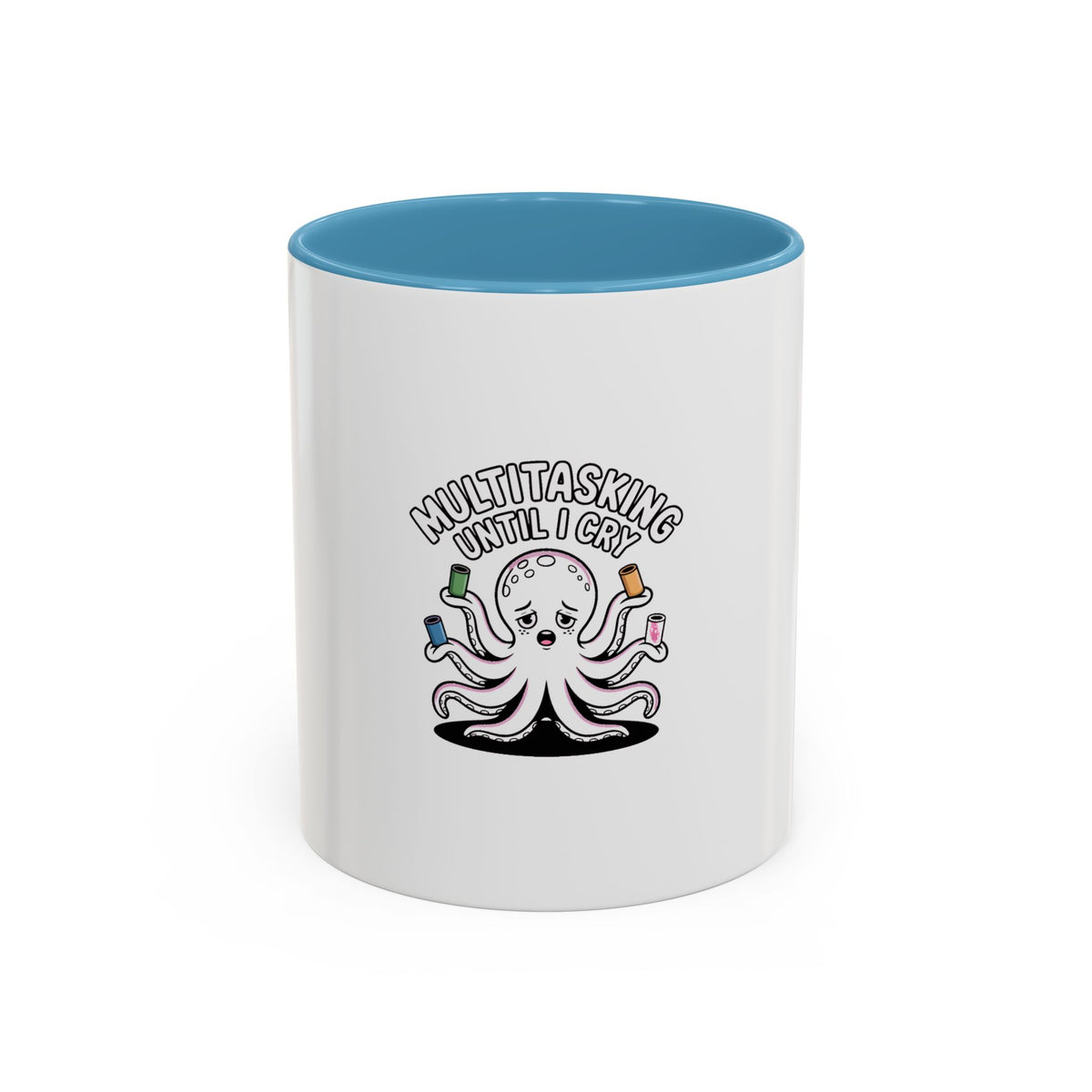 Multitasking Octopus Mug, Funny Stressed Octopus Coffee Cup, Busy Mom Gift, Work From Home Mug, Sarcastic Office Gift for Coworker