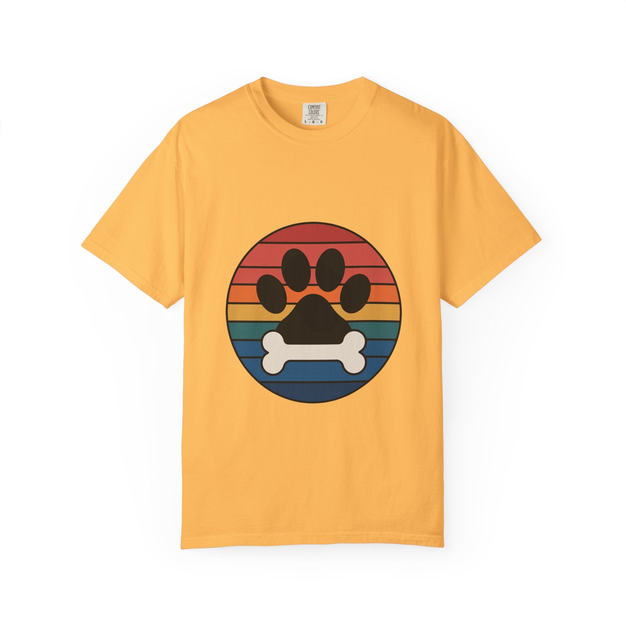 Dog Mom Retro Badge Shirt, Vintage Sunset Dog Lover T-Shirt, Retro Travel Sticker Style Dog Mama Gift Tee