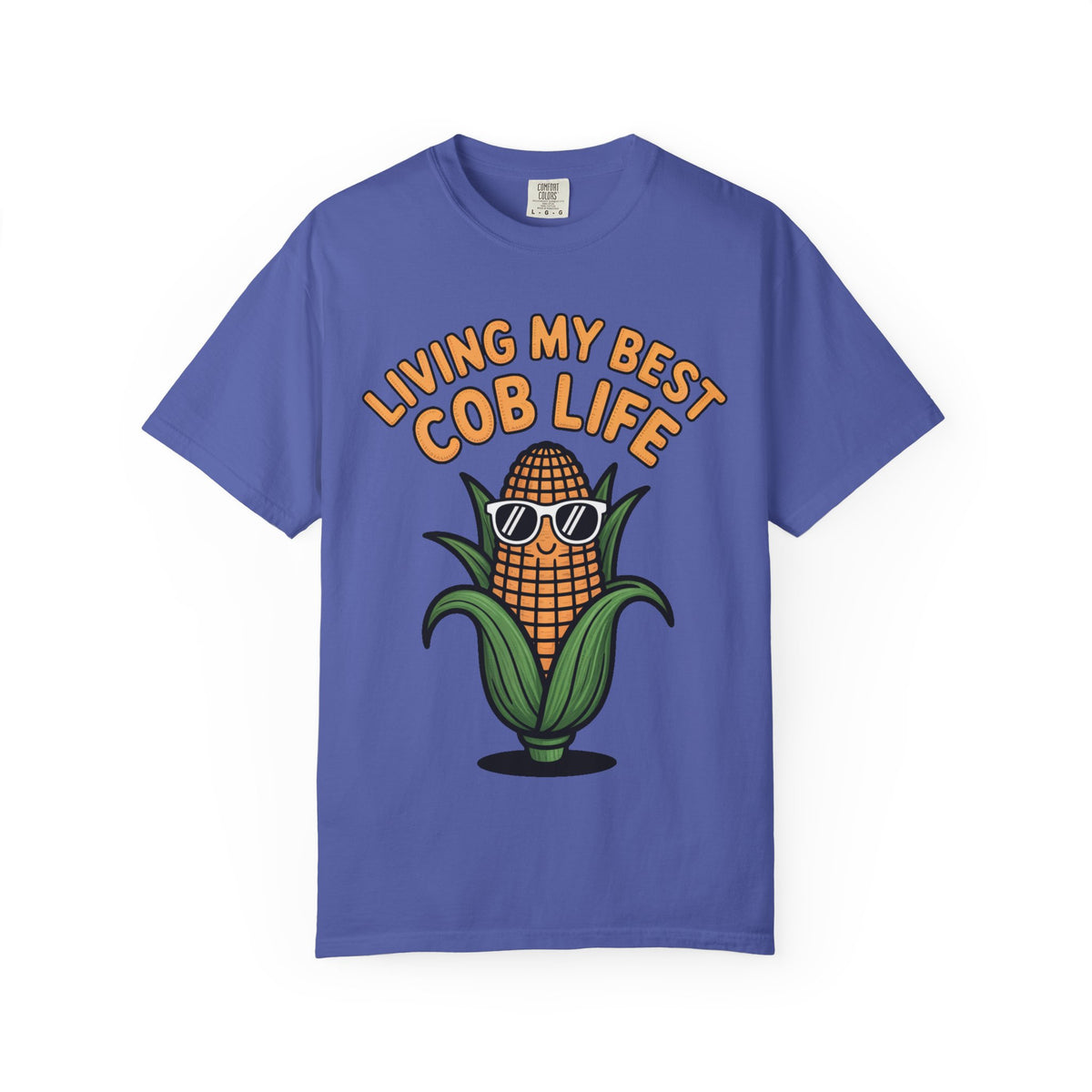 Funny Corn Shirt, Living My Best Cob Life T-Shirt, Cute Corn Sunglasses Tee, Vegetable Lover Gift, Funny Food Shirt