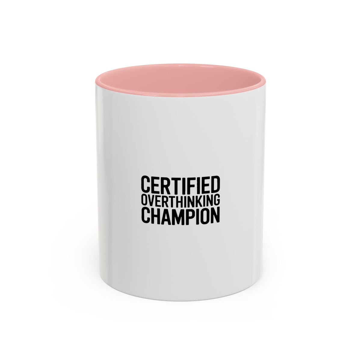 Certified Overthinking Champion Mug, Funny Sarcastic Coffee Mug, Anxiety Humor Gift, Overthinker Ceramic Cup, Funny Office Mug