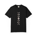 Moon Phases Boho Shirt, Minimalist Line Art Moon T-Shirt, Celestial Boho Tee, Hand Drawn Moon Cycle Shirt Gift