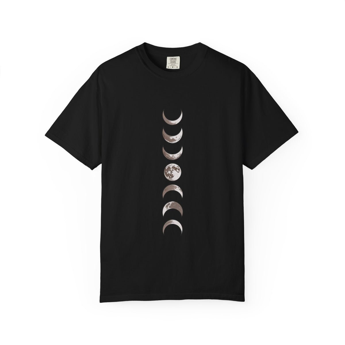 Moon Phases Boho Shirt, Minimalist Line Art Moon T-Shirt, Celestial Boho Tee, Hand Drawn Moon Cycle Shirt Gift
