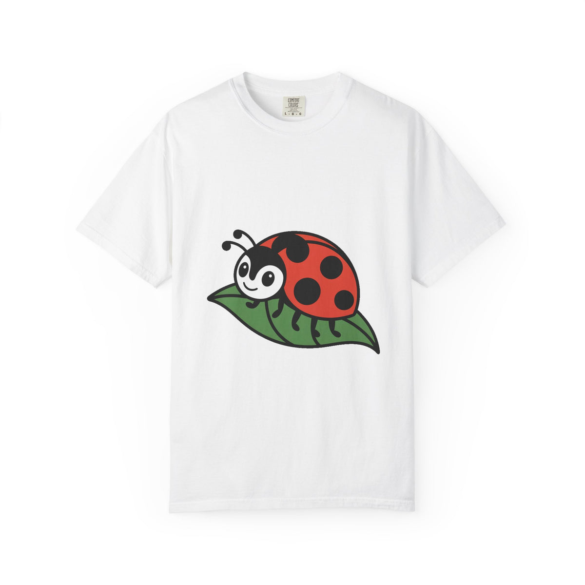 Cute Ladybug T-Shirt, Ladybug On A Leaf Shirt, Garden Bug Lover Gift, Nature Insect Graphic Tee, Kids Ladybug Shirt