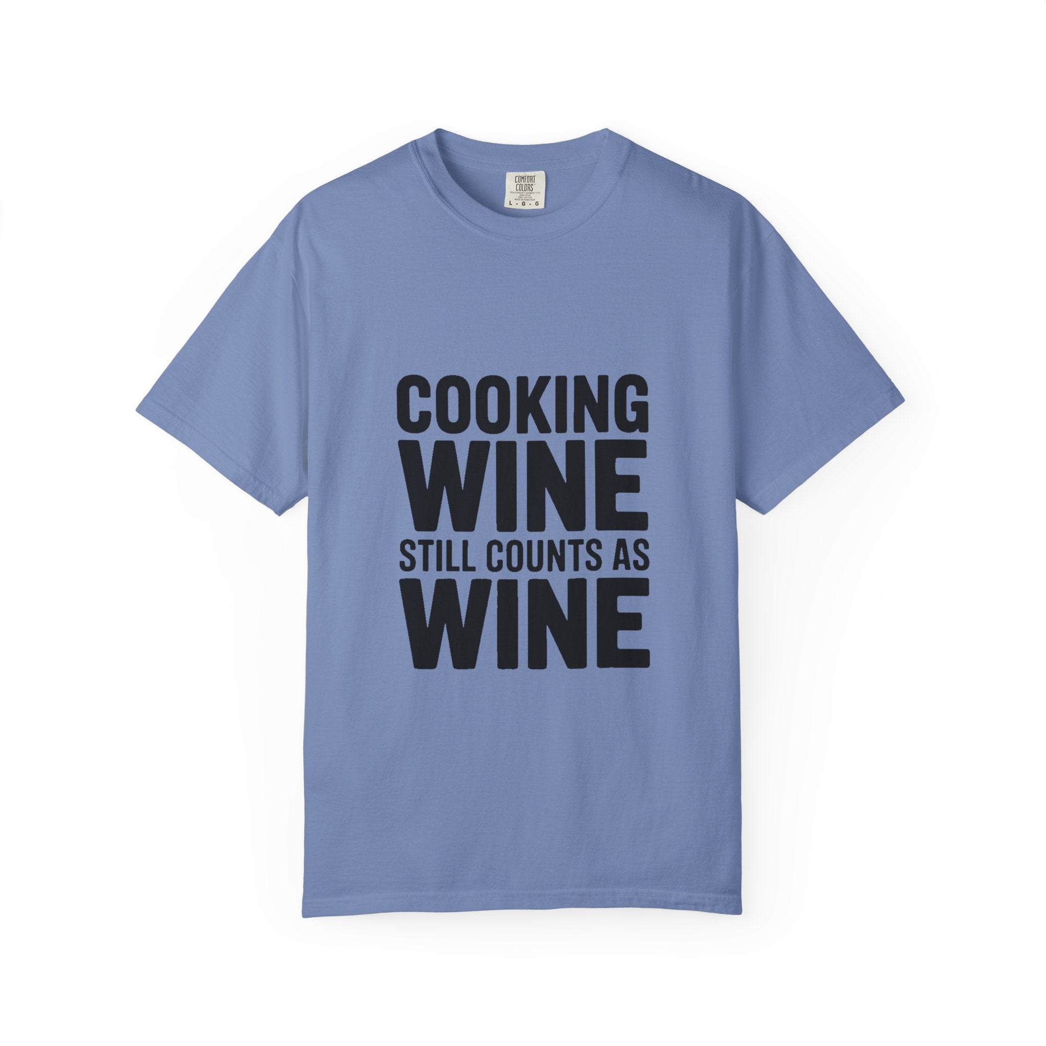 Cooking Wine Still Counts Shirt, Funny Wine Lover T-Shirt, Sarcastic Kitchen Quote Tee, Gift for Wine Drinkers