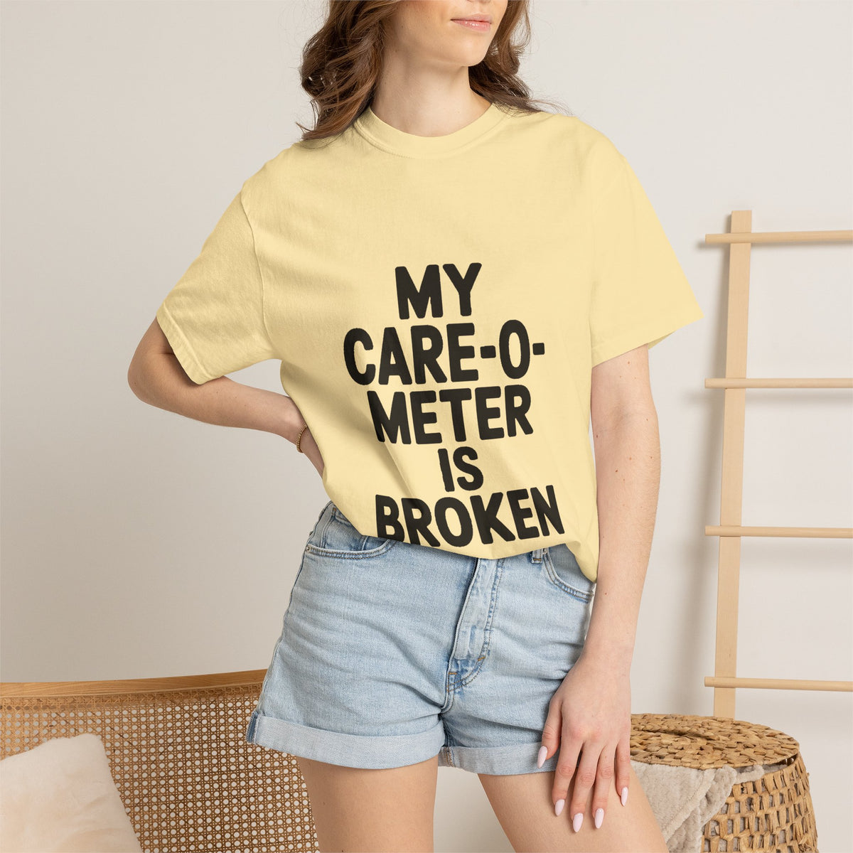 My Care-O-Meter Is Broken Shirt, Funny Sarcastic T-Shirt, Bold Typography Tee, Sarcastic Gift for Him Her, Deadpan Humor Shirt