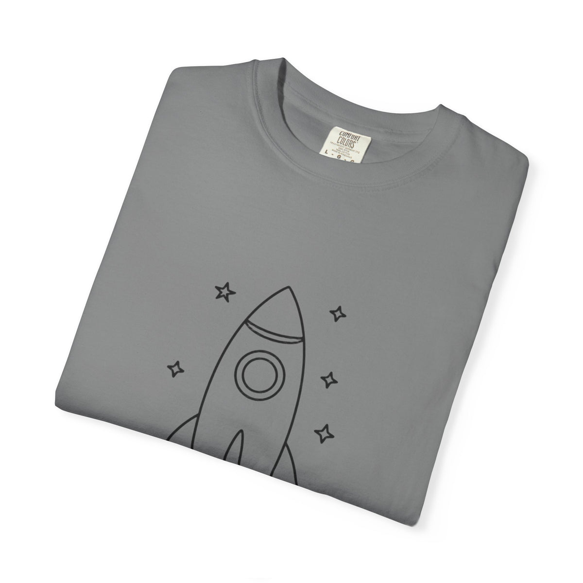 Rocket Ship Line Art Shirt, Minimalist Chase The Stars T-Shirt, Single Line Space Tee, Cute Rocket Tattoo Style Shirt Gift
