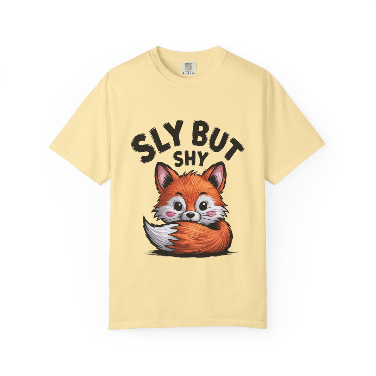Sly But Shy Fox Shirt, Cute Cartoon Fox T-Shirt, Funny Blushing Fox Tee, Shy Animal Lover Gift, Cottagecore Fox Graphic Shirt