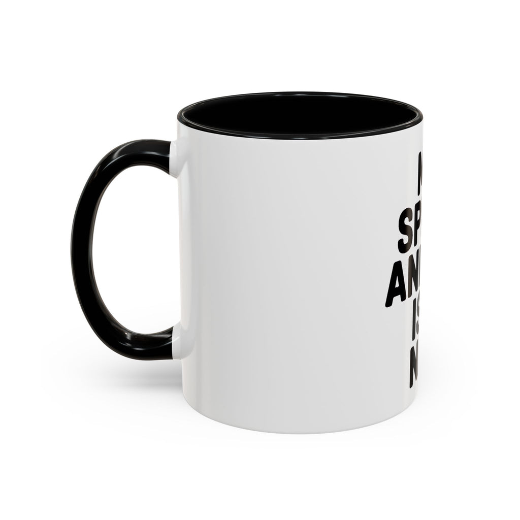 My Spirit Animal Is A Nap Mug, Funny Nap Lover Coffee Cup, Lazy Day Sarcastic Gift, Bold Typography Accent Mug for Coffee or Tea