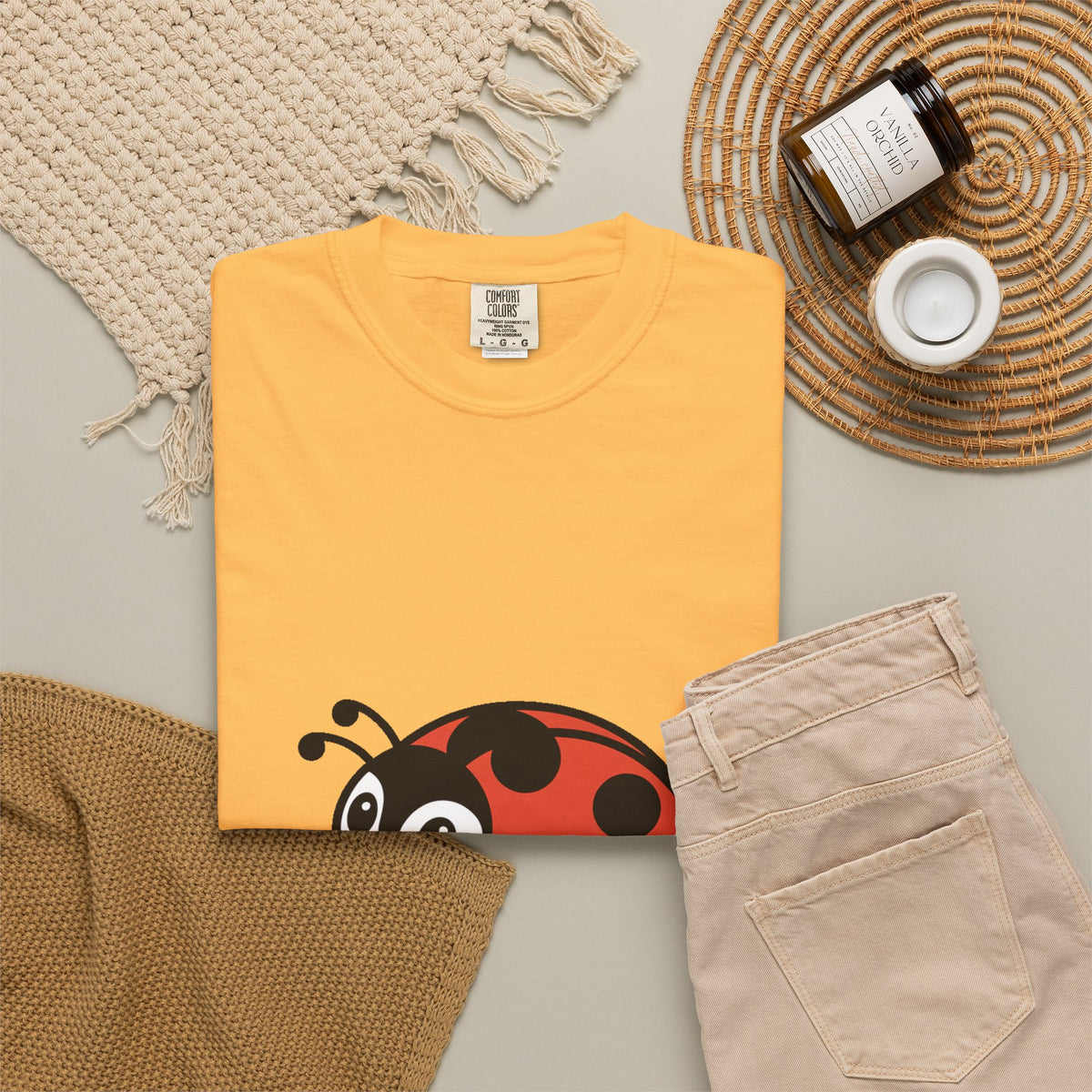 Cute Ladybug T-Shirt, Ladybug On A Leaf Shirt, Garden Bug Lover Gift, Nature Insect Graphic Tee, Kids Ladybug Shirt