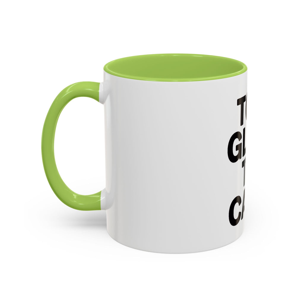 Too Glam To Care Mug, Bold Typography Coffee Mug, Sassy Quote Mug, Funny Gift for Her, Glam Girl Coffee Cup, Trendy Statement Mug