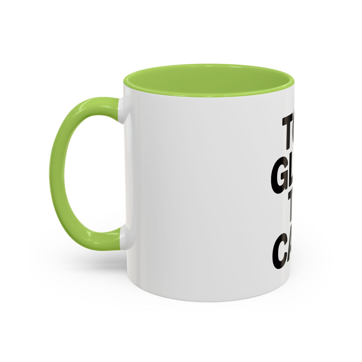 Too Glam To Care Mug, Bold Typography Coffee Mug, Sassy Quote Mug, Funny Gift for Her, Glam Girl Coffee Cup, Trendy Statement Mug