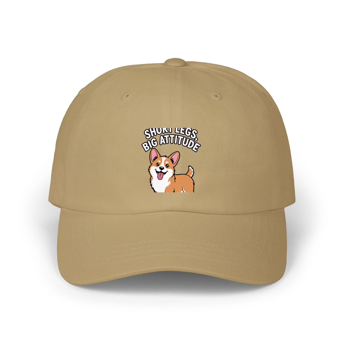 Short Legs Big Attitude Corgi Dad Cap, Funny Corgi Embroidered Hat, Cute Dog Lover Gift, Corgi Owner Cap, Unstructured 6-Panel Hat