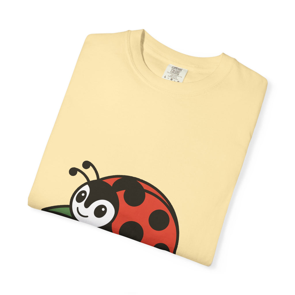Cute Ladybug T-Shirt, Ladybug On A Leaf Shirt, Garden Bug Lover Gift, Nature Insect Graphic Tee, Kids Ladybug Shirt