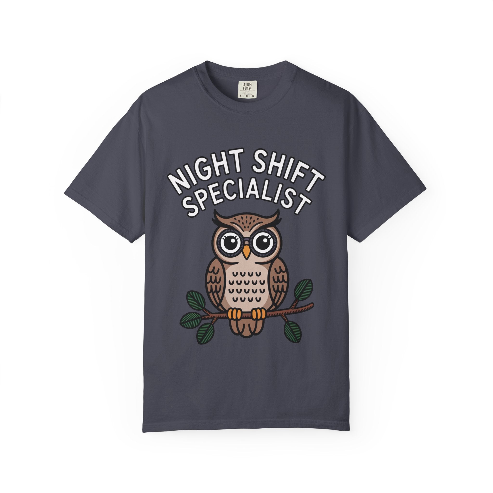 Night Shift Owl Shirt, Funny Night Shift Specialist T-Shirt, Cute Owl With Glasses Tee, Nurse Gift, Night Owl Lover Gift