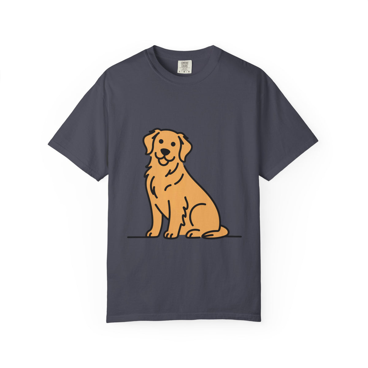 Golden Retriever Shirt, Minimalist Dog Silhouette T-Shirt, Cute Line Art Dog Lover Gift, Retriever Mom Dad Tee
