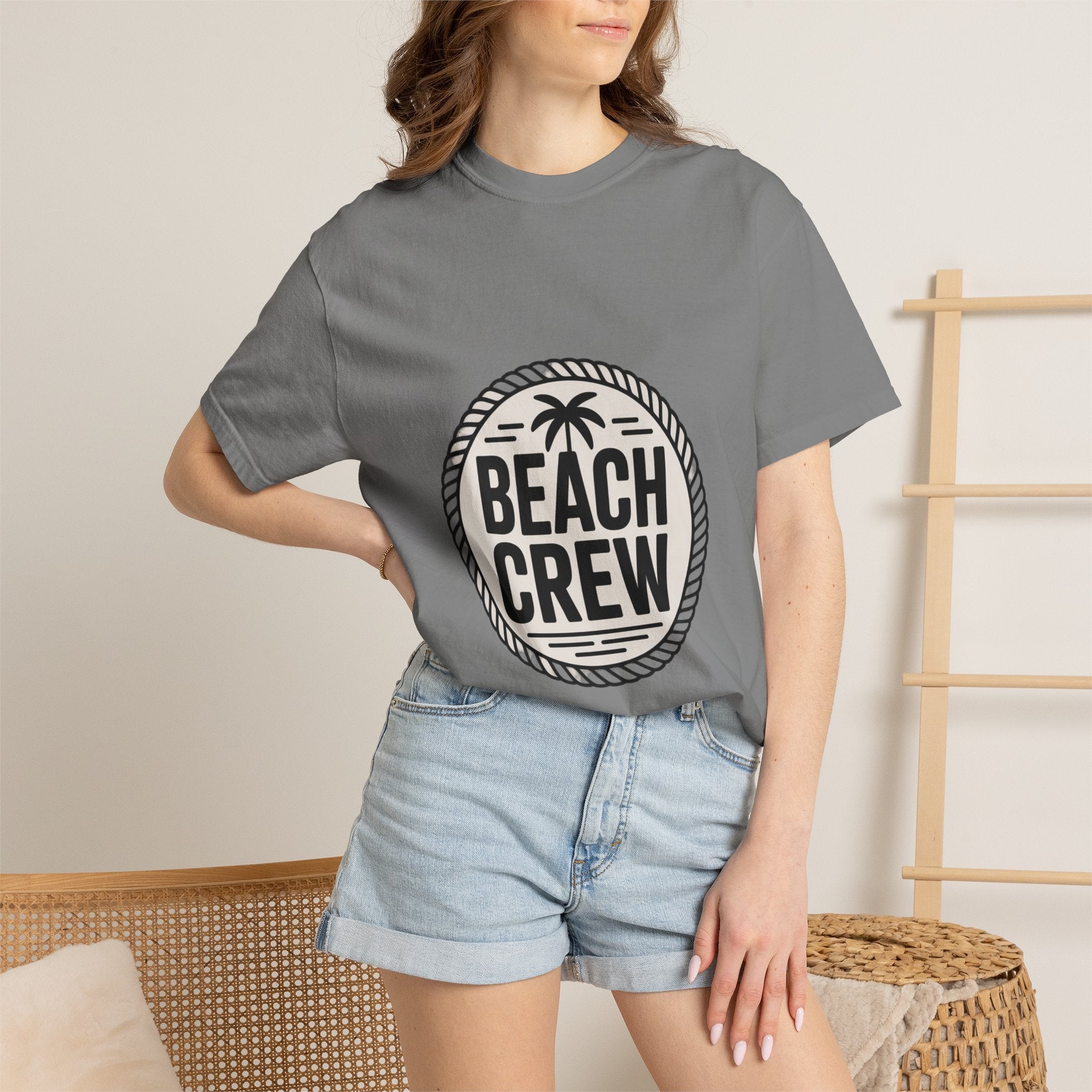 Coin Badge Beach Crew T-Shirt