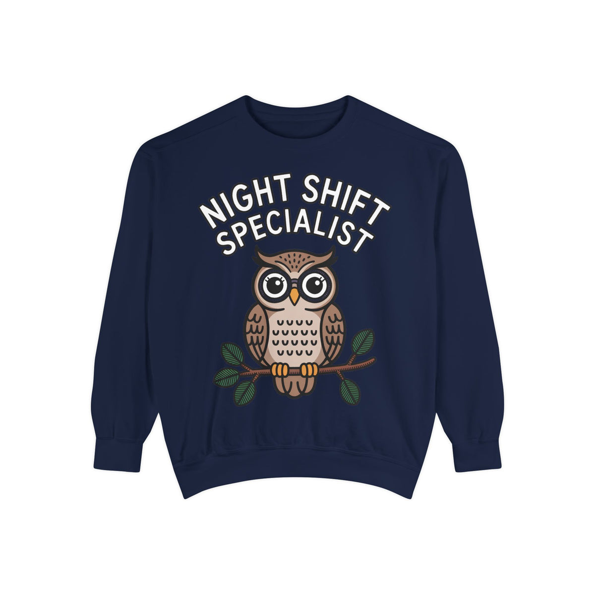 Night Shift Owl Sweatshirt, Funny Night Owl Crewneck, Night Shift Specialist Gift, Cute Bird Lover Sweatshirt, Nurse Gift