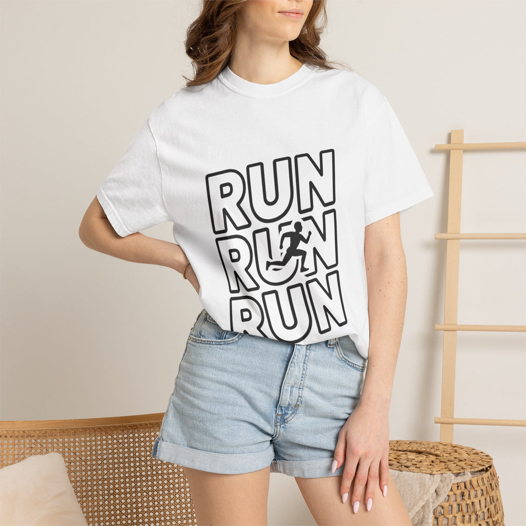 Run Run Run Typography T-Shirt