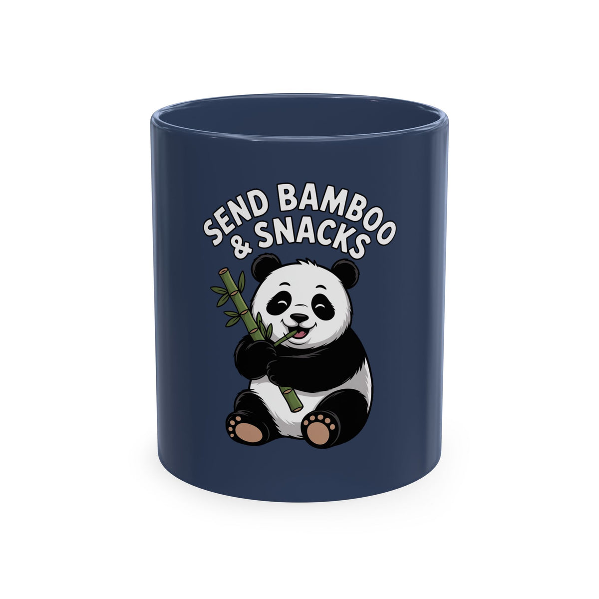Send Bamboo Panda Mug, Funny Panda Coffee Cup, Cute Bamboo Snacks Mug, Panda Lover Gift, Kawaii Animal Mug for Coffee Tea Lovers