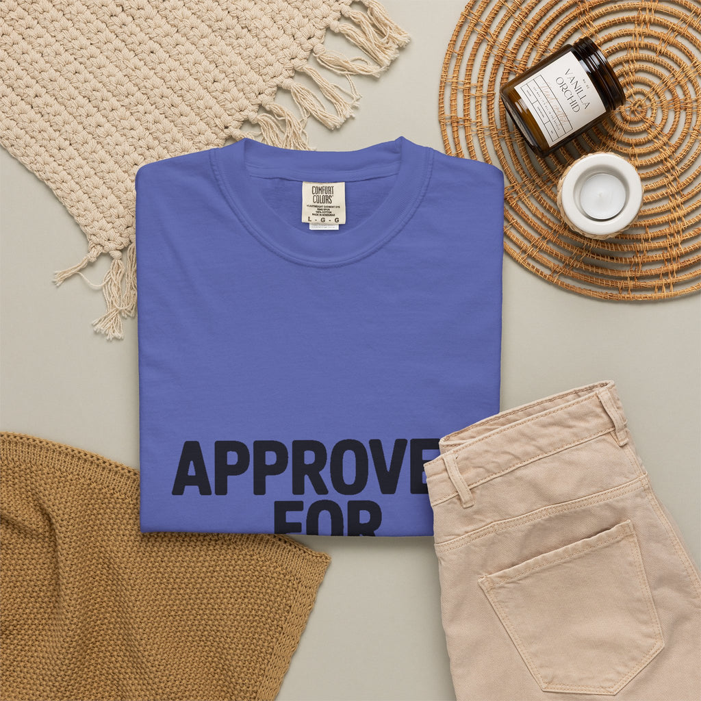 Approved For Chaos Only Shirt, Funny Bold Typography T-Shirt, Sarcastic Quote Tee, Chaotic Energy Shirt Gift