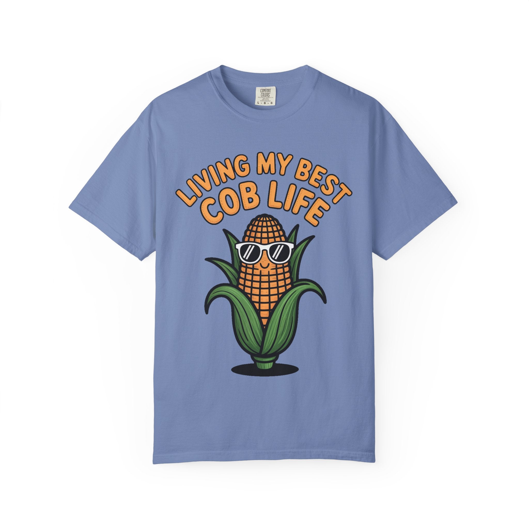 Funny Corn Shirt, Living My Best Cob Life T-Shirt, Cute Corn Sunglasses Tee, Vegetable Lover Gift, Funny Food Shirt
