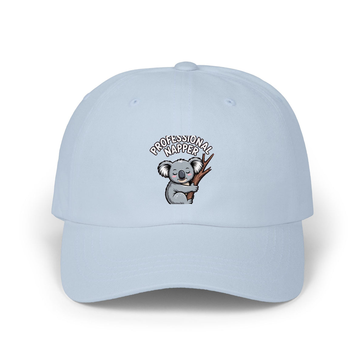 Professional Napper Koala Dad Cap, Funny Koala Embroidered Hat, Cute Sleepy Animal Cap, Nap Lover Gift, Unstructured Baseball Cap