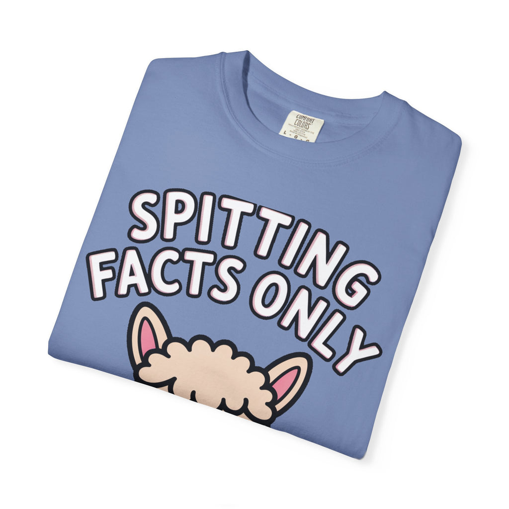 Funny Alpaca Shirt, Spitting Facts Only T-Shirt, Sassy Alpaca Tee, Cute Alpaca Lover Gift, Funny Animal Graphic Shirt