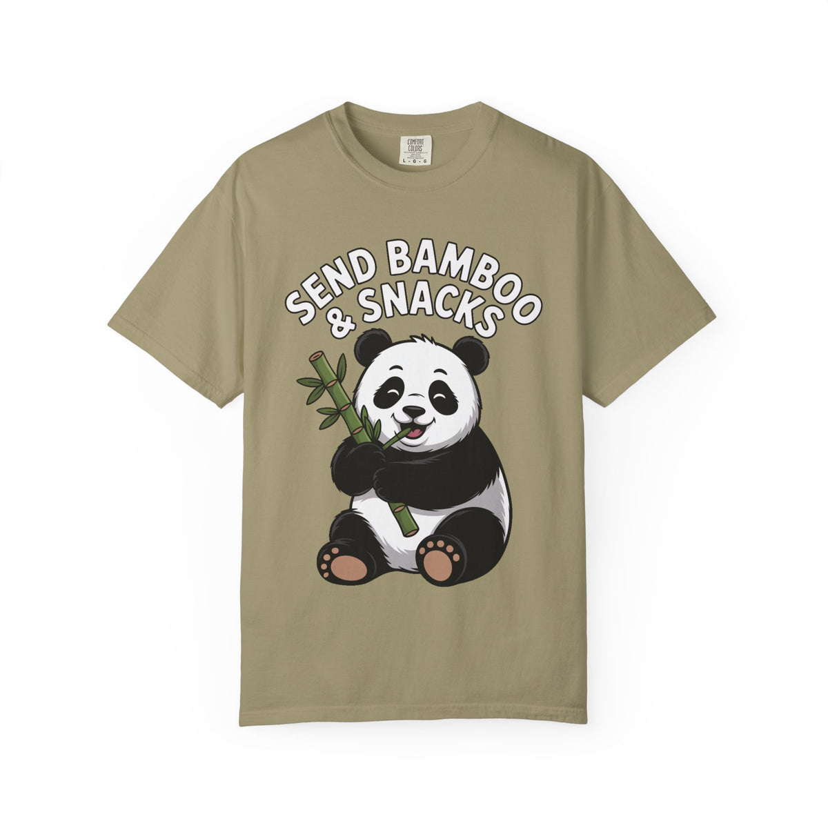 Send Bamboo Panda Shirt, Funny Panda T-Shirt, Cute Bamboo Snacks Tee, Panda Lover Gift, Cartoon Panda Graphic Shirt