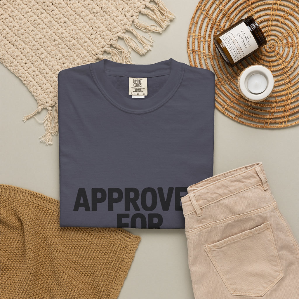 Approved For Chaos Only Shirt, Funny Bold Typography T-Shirt, Sarcastic Quote Tee, Chaotic Energy Shirt Gift