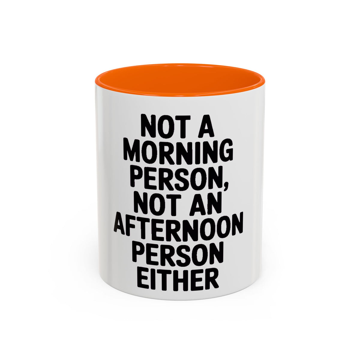 Not A Morning Person Mug, Funny Sarcastic Coffee Mug, Not An Afternoon Person Either, Anti-Morning Gift for Coworker or Friend