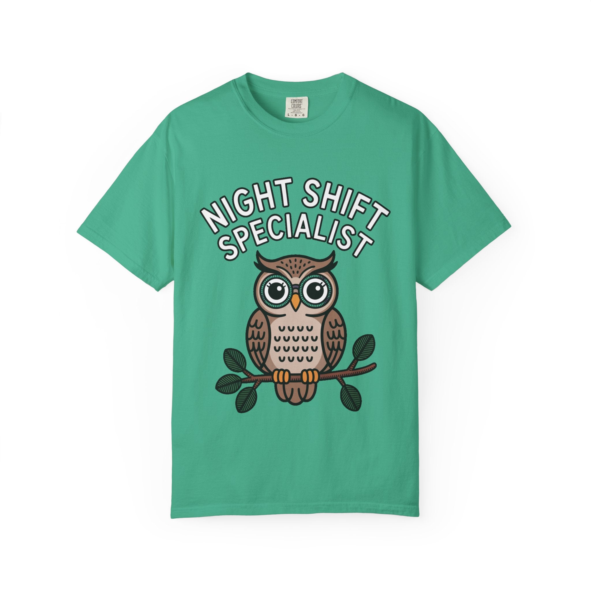 Night Shift Owl Shirt, Funny Night Shift Specialist T-Shirt, Cute Owl With Glasses Tee, Nurse Gift, Night Owl Lover Gift