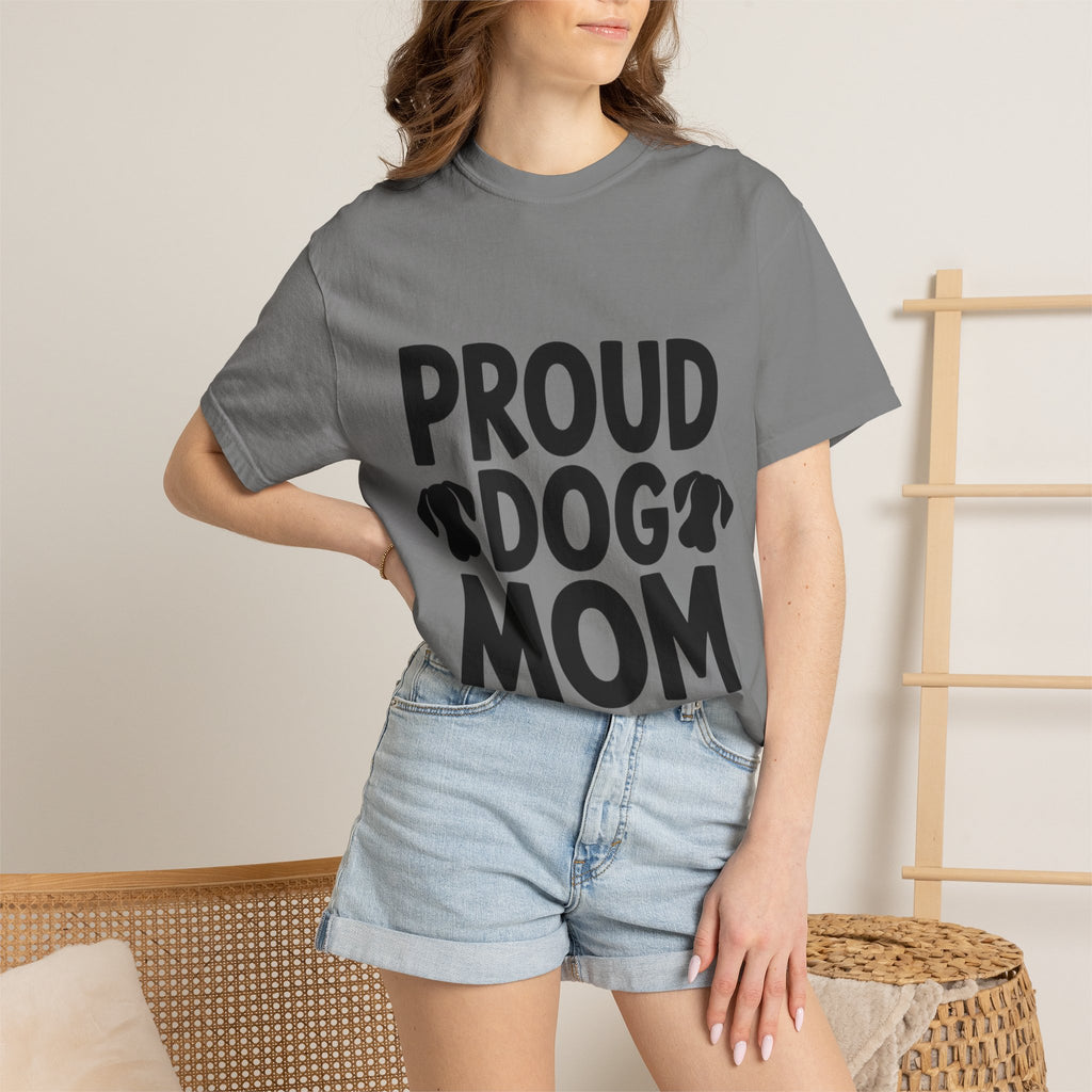 Proud Dog Mom Shirt, Dog Lover T-Shirt, Cute Dog Mom Gift, Dog Mama Tee, Funny Dog Owner Shirt for Women