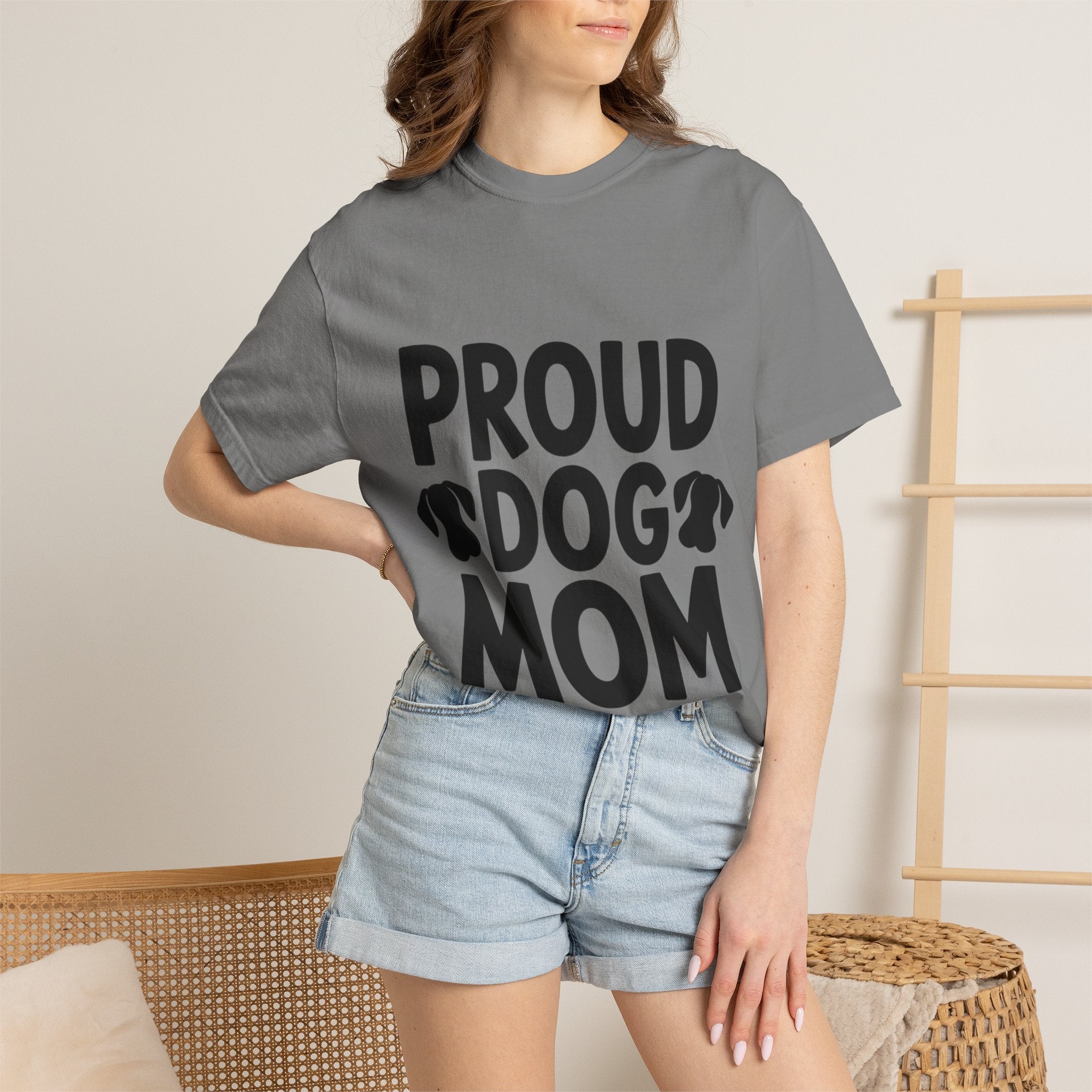 Proud Dog Mom Shirt, Dog Lover T-Shirt, Cute Dog Mom Gift, Dog Mama Tee, Funny Dog Owner Shirt for Women