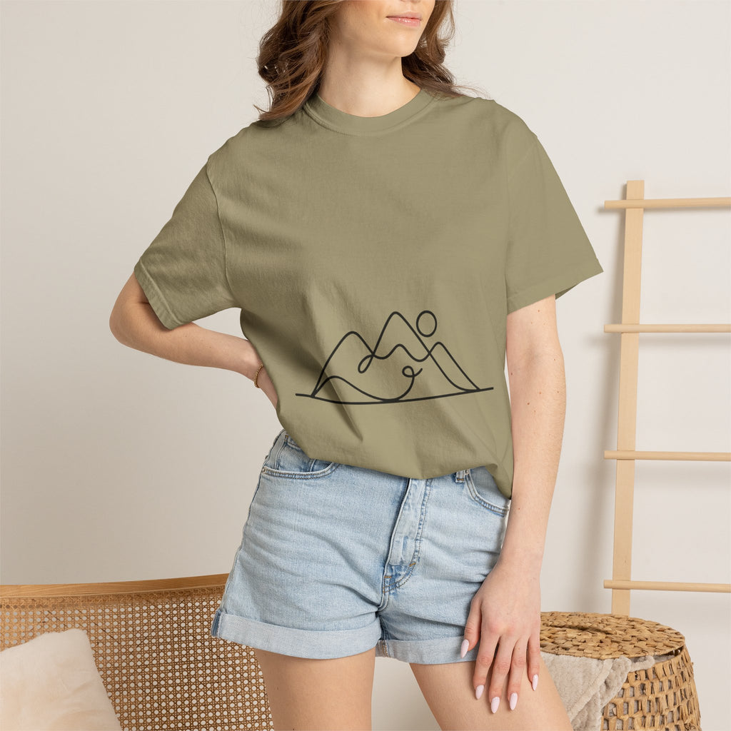 Line Art Mountain Range T-Shirt