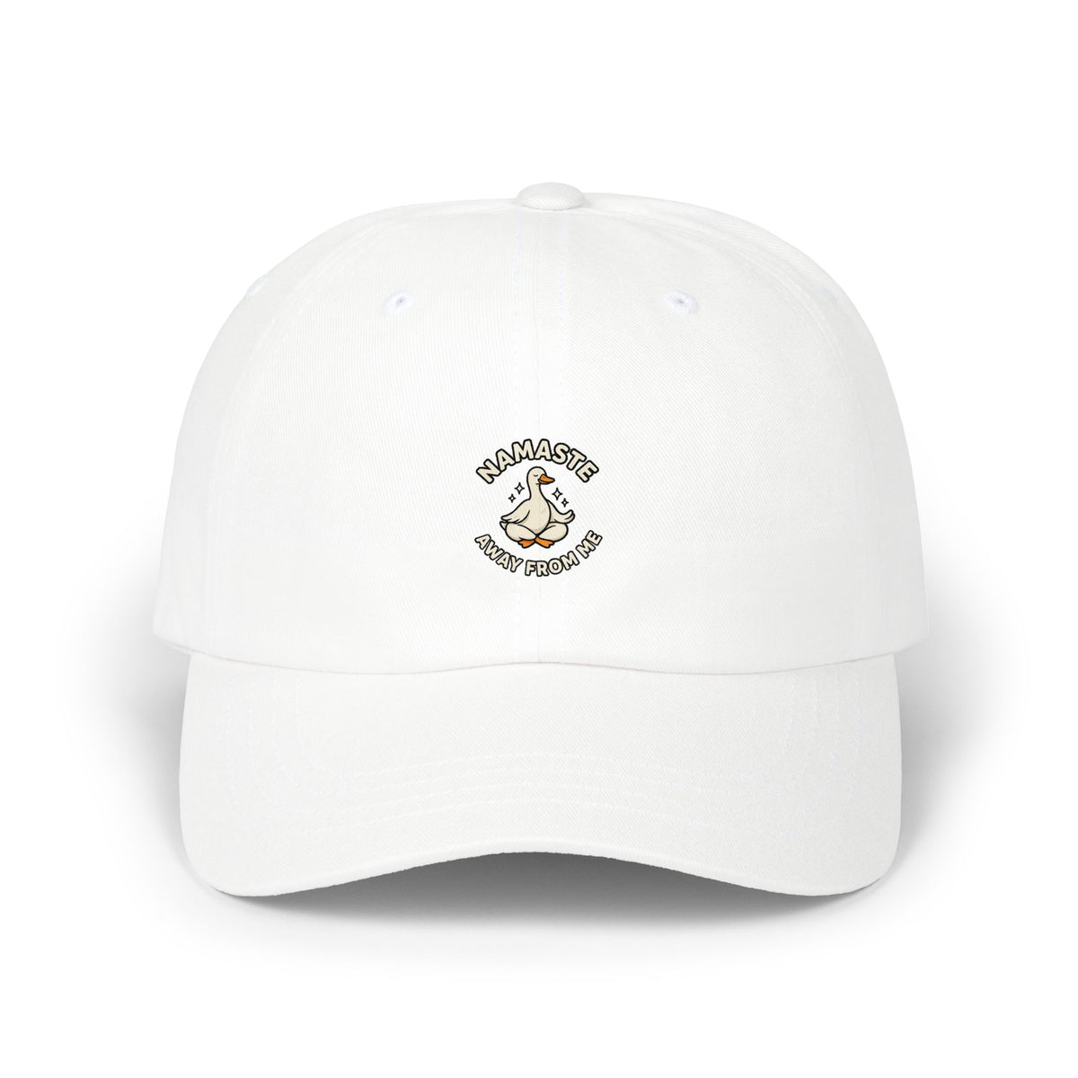 Dad Cap — "Namaste Bitches" Yoga Hand Gesture Embroidered Hat