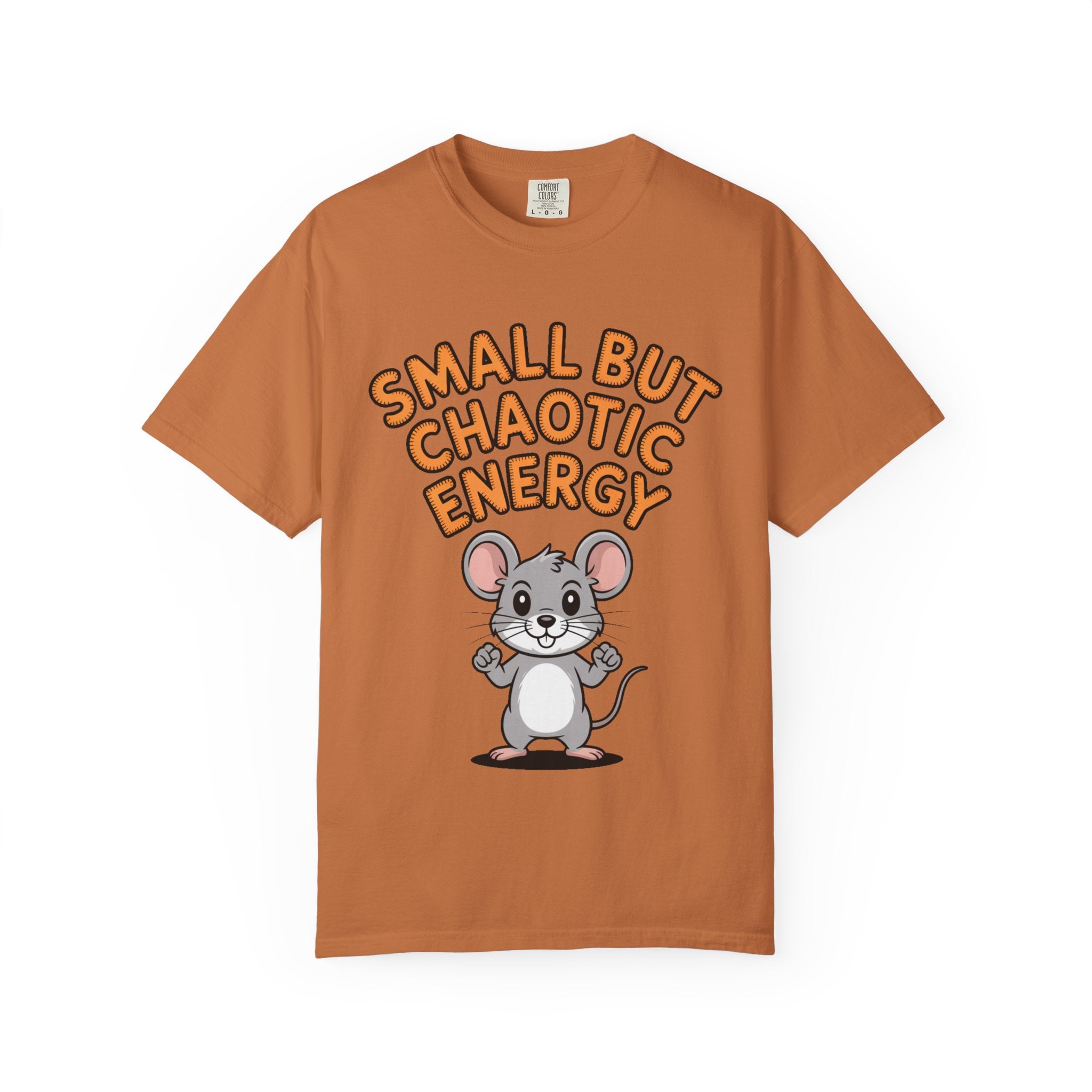 Small But Chaotic Energy Mouse Shirt, Funny Mouse T-Shirt, Cute Cartoon Animal Tee, Sarcastic Gift for Her