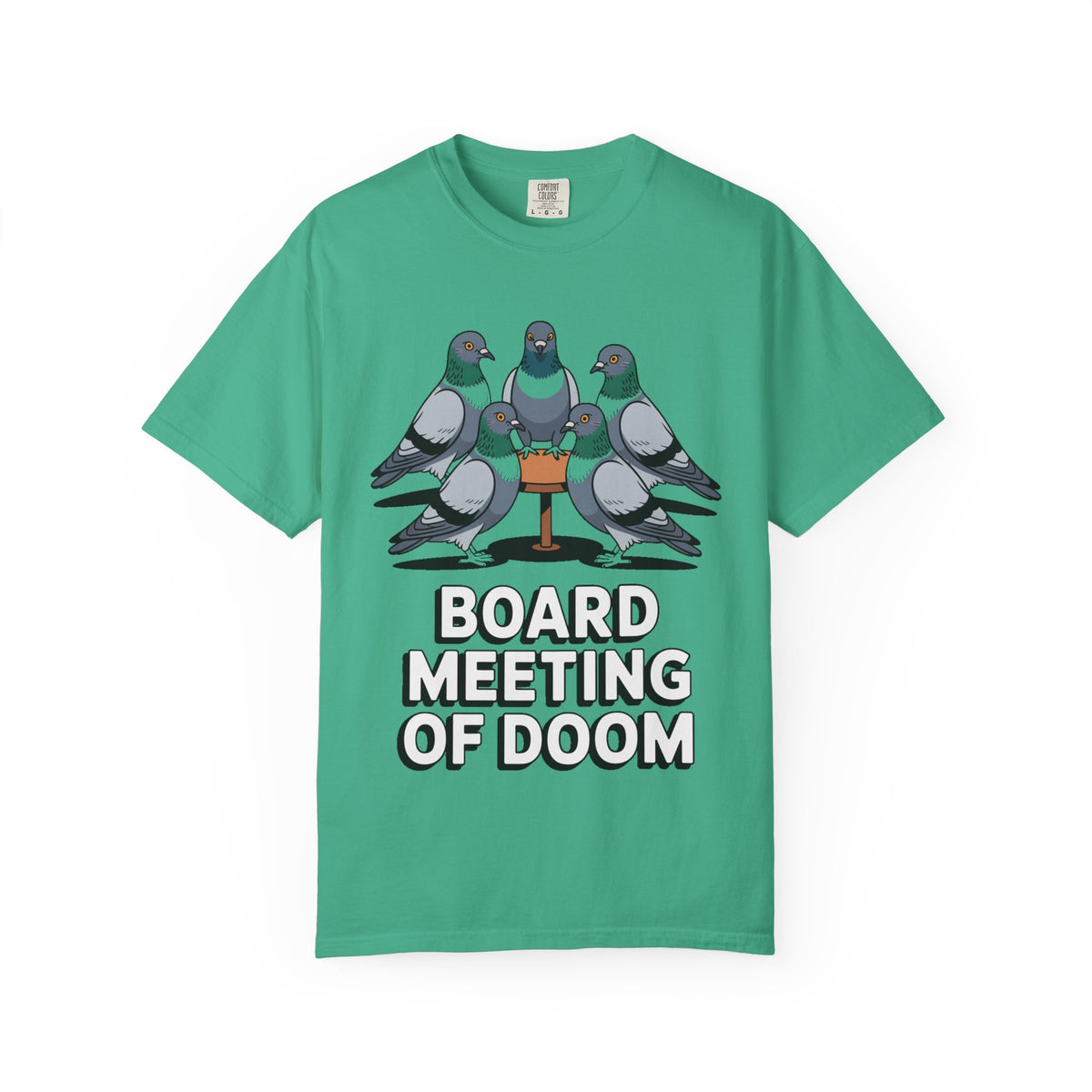 Funny Pigeon Shirt, Board Meeting Of Doom T-Shirt, Office Bird Gift, Funny Coworker Shirt, Sarcastic Work Meme Tee