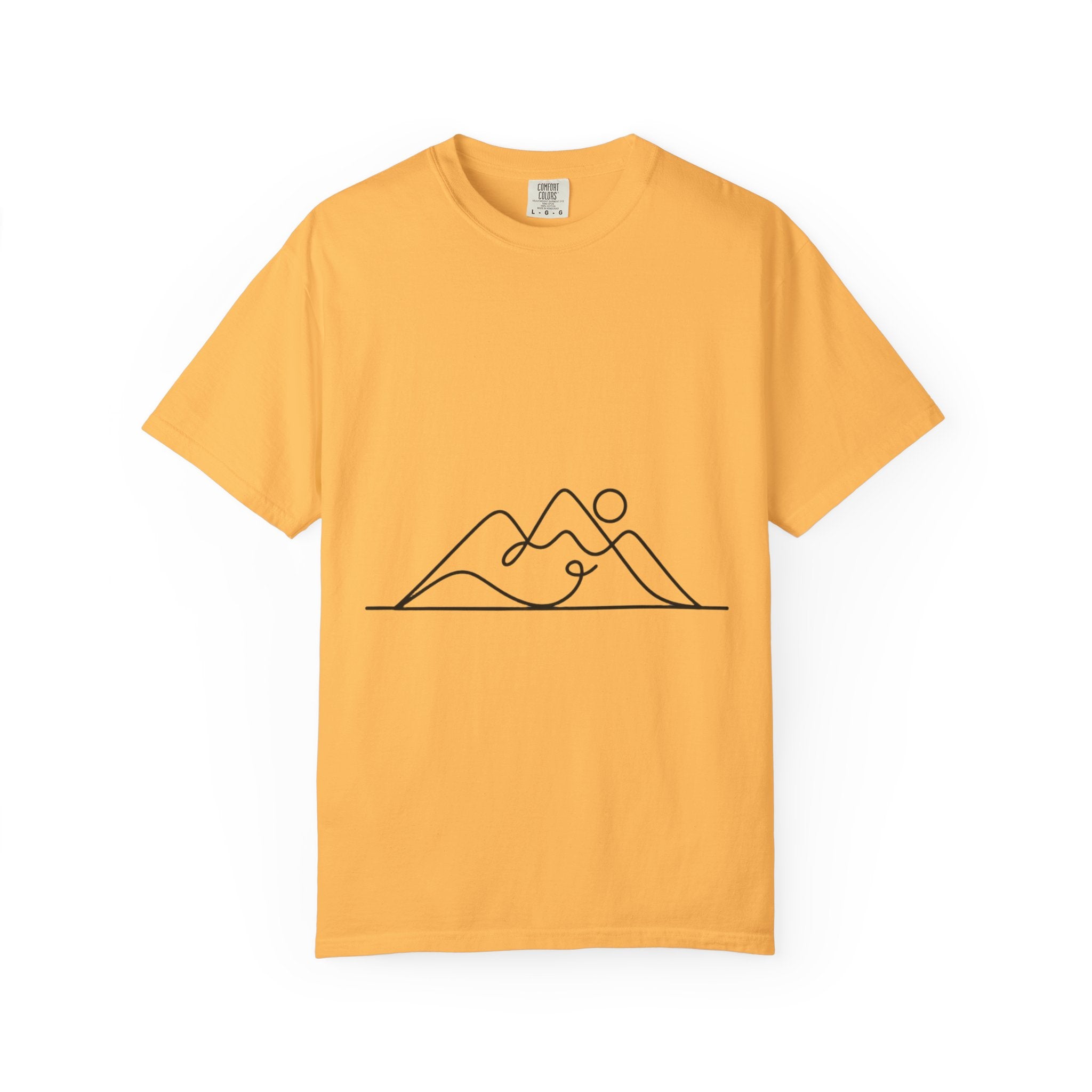 Line Art Mountain Range T-Shirt