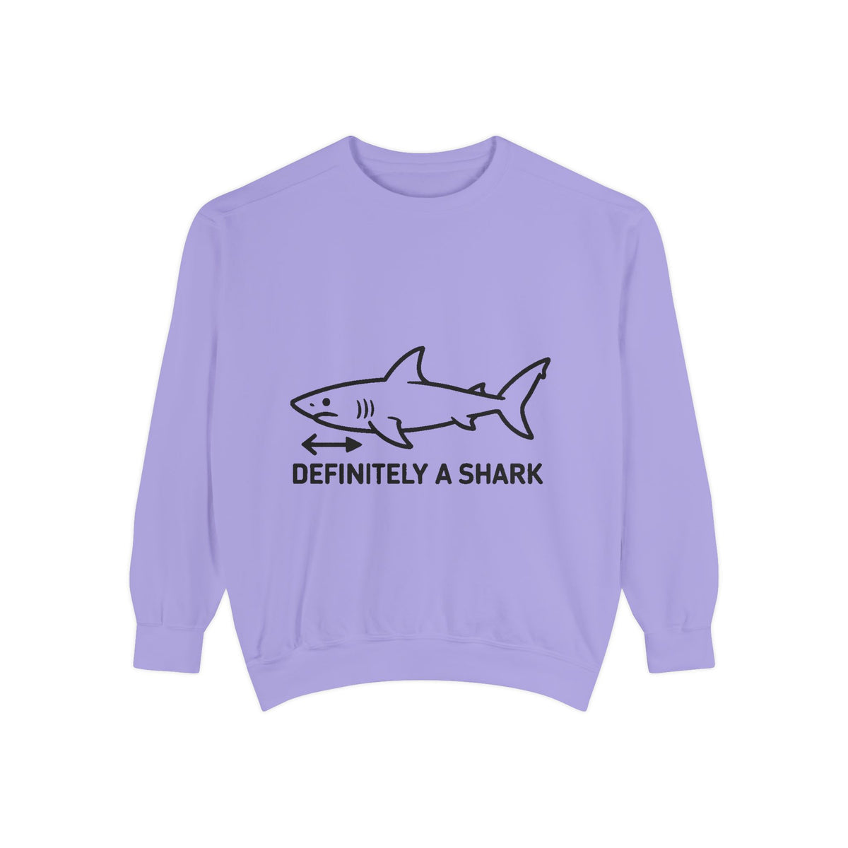 Definitely A Shark Diagram Sweatshirt, Funny Meme Crewneck, Deadpan Textbook Diagram Shirt, Shark Lover Gift, Sarcastic Sweatshirt