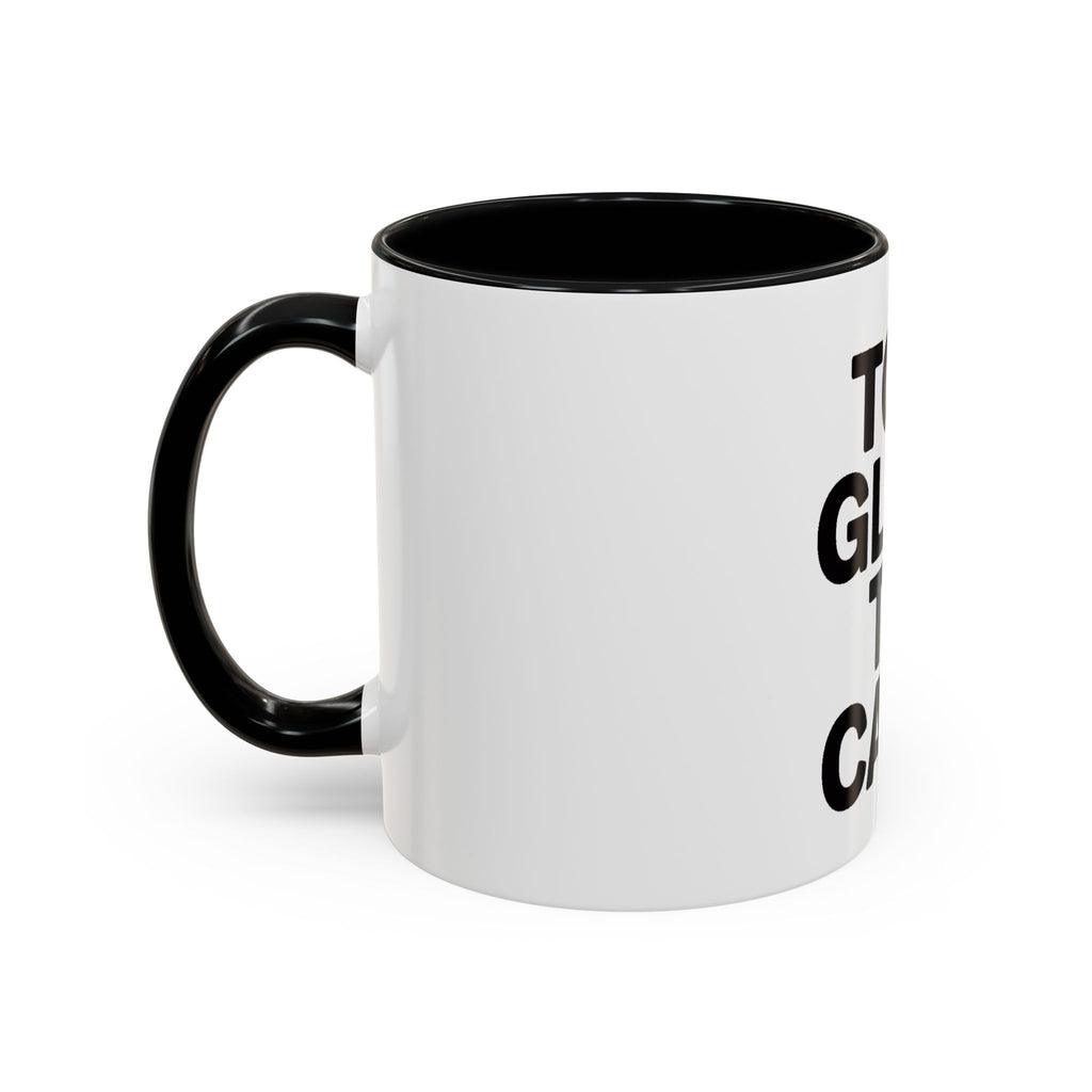 Too Glam To Care Mug, Bold Typography Coffee Mug, Sassy Quote Mug, Funny Gift for Her, Glam Girl Coffee Cup, Trendy Statement Mug