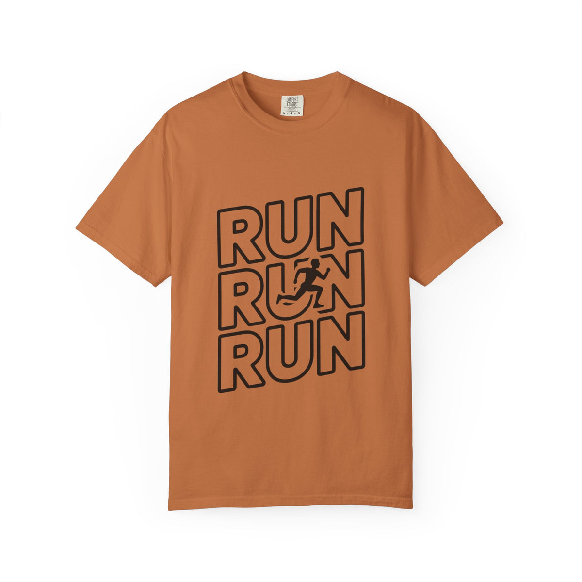 Run Run Run Typography T-Shirt