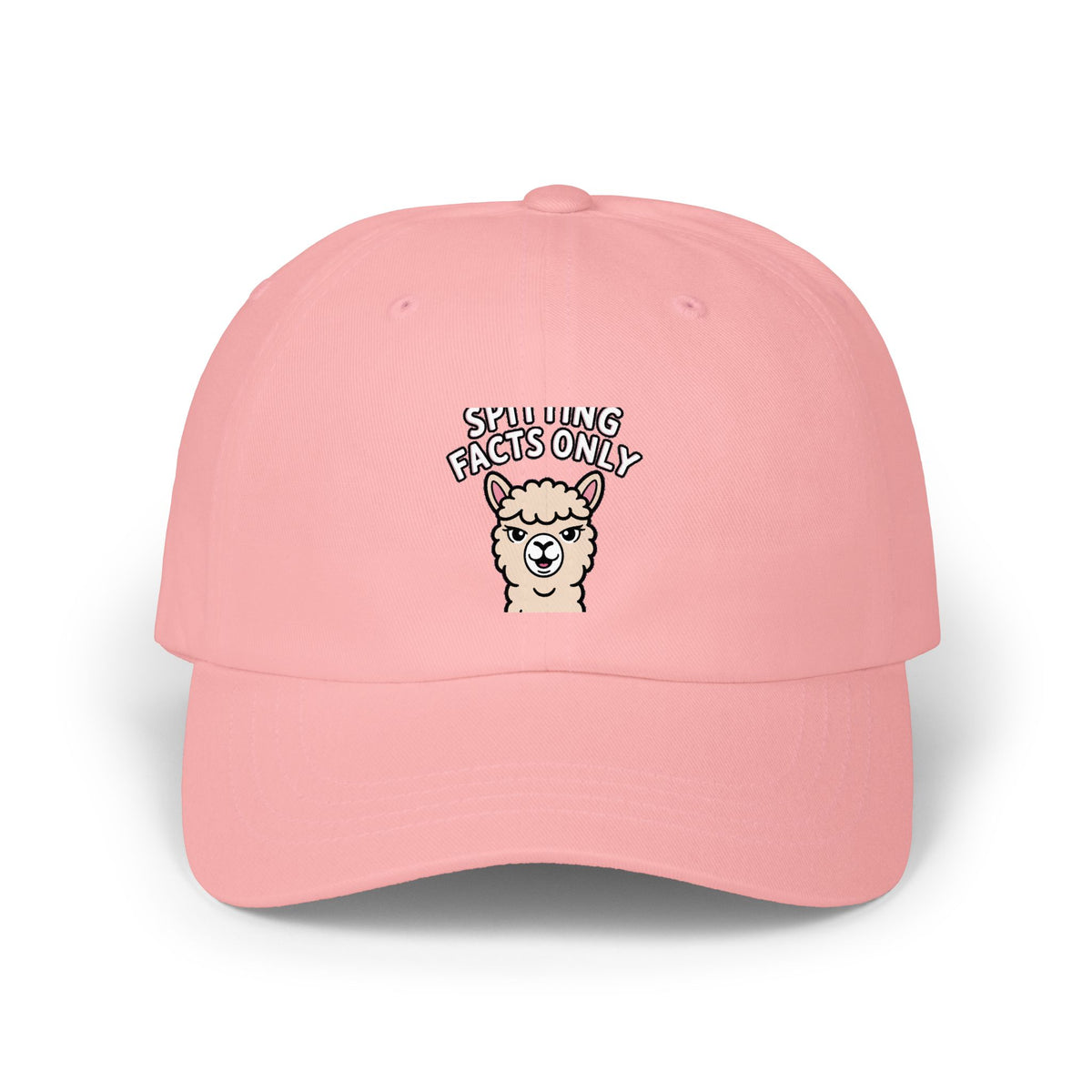 Alpaca Spitting Facts Dad Hat, Funny Alpaca Embroidered Cap, Sassy Animal Baseball Hat, Cute Alpaca Lover Gift, Unisex Dad Cap