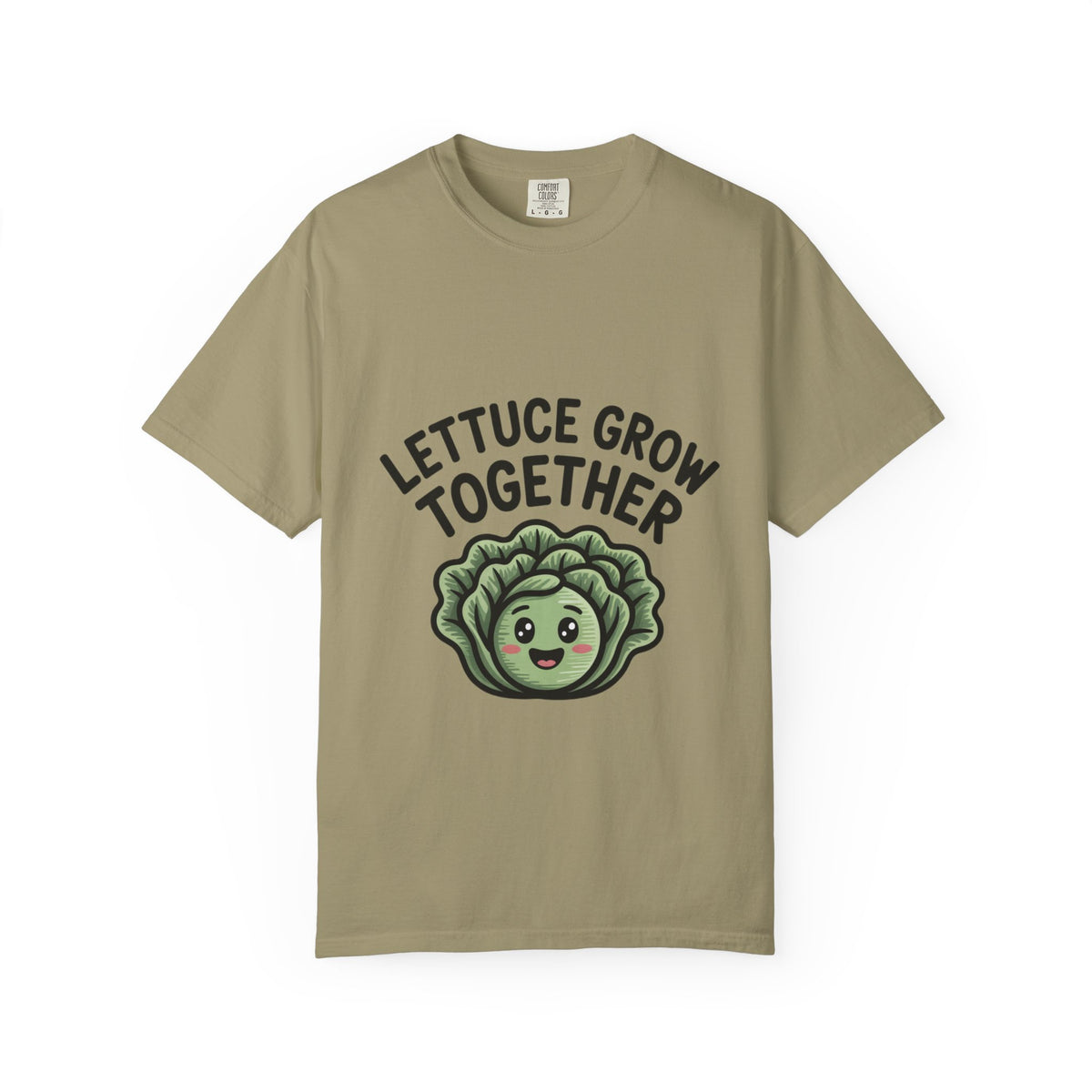 Lettuce Grow Together Shirt, Funny Vegetable Pun T-Shirt, Cute Cartoon Lettuce Tee, Gardener Gift, Plant Lover Shirt